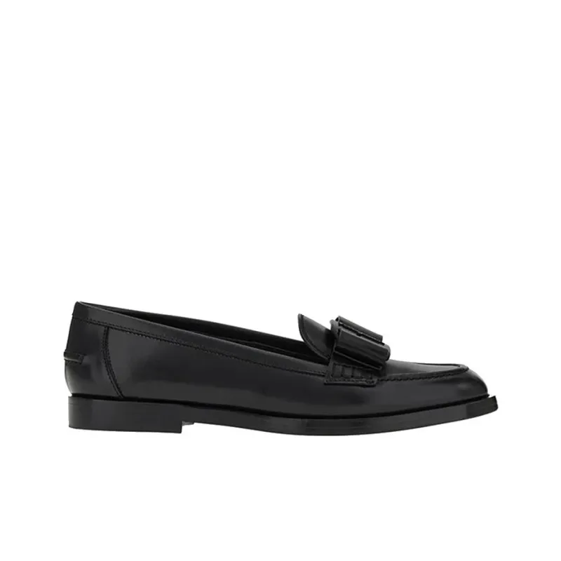 FERRAGAMO Viva Loafers Women's Black-1