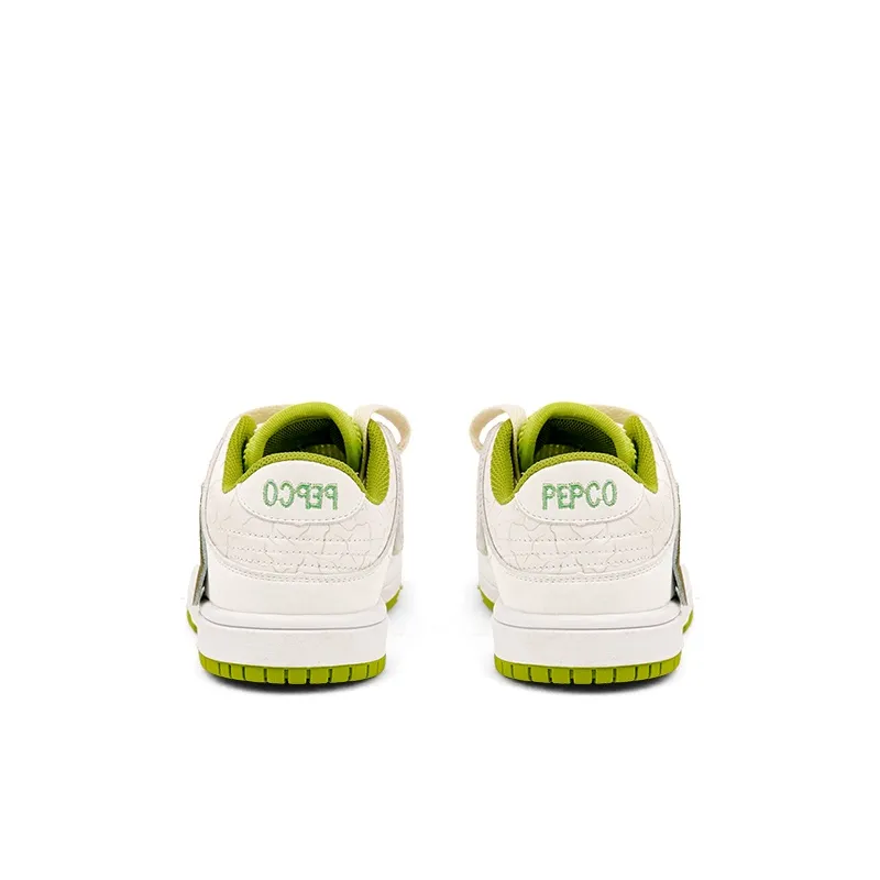 Banner The Piggy Breathable Low Top Kids' Skateboarding Shoes White Green Kids-2