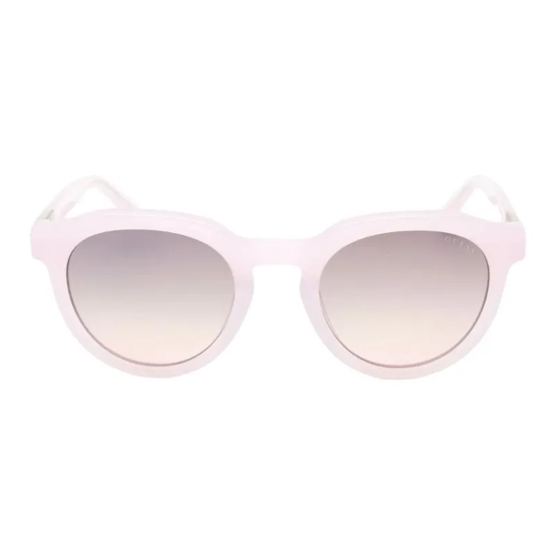 GUESS Plastic Oval Sunglasses Women's Pink-1