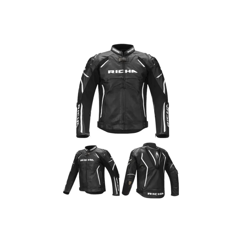 RICHA Biker Jacket Leather PU Men's-3