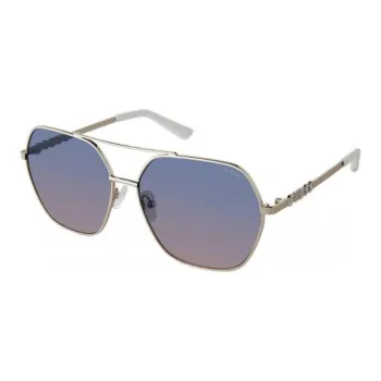GUESS Metal Aviator Sunglasses Women's Gray