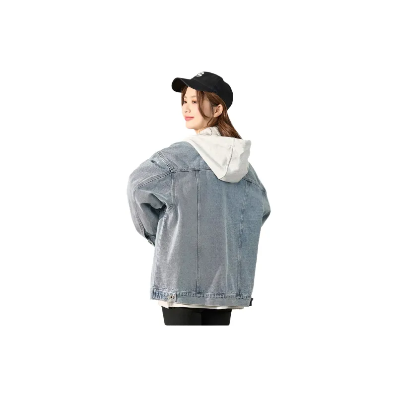 Tonlion Denim Jacket Women's Medium Denim Blue-1
