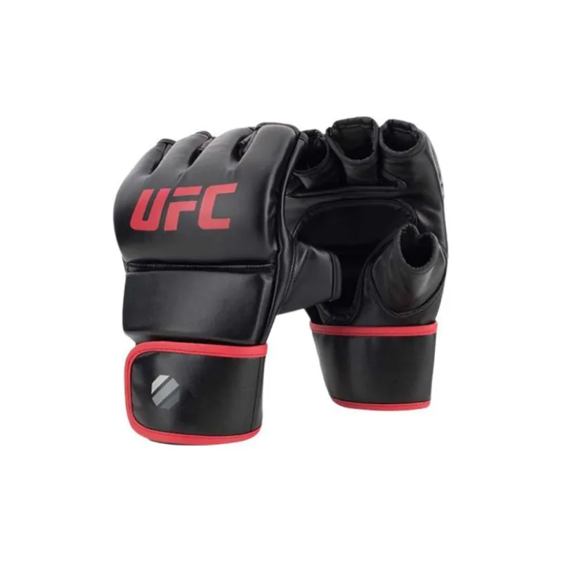 UFC Boxing Gloves Pu Leather Unisex Black Red-1
