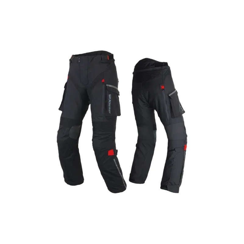 BENKIA Racing Suits / Motorcycle Suits Men Fall Winter/Men's Pure Black Pants, Windproof And Waterproof Style-1