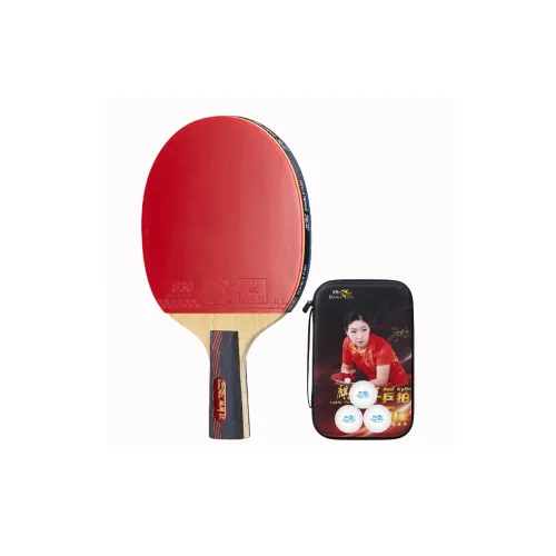DOUBLEFISH Ping Pong Paddles Unisex All Wood Professional Competitive [Short Handle Penhold Grip One]