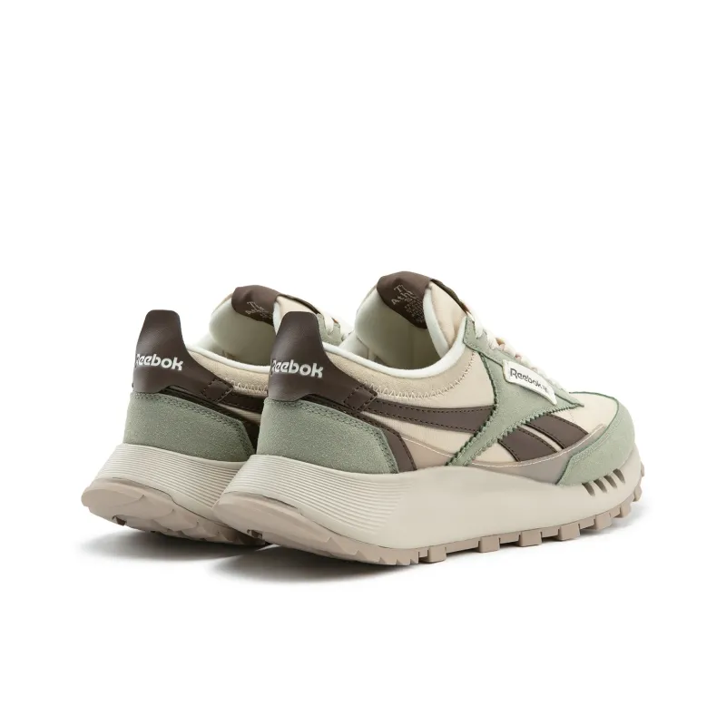 Reebok CL LEGACY W+ Anti Slip And Wear Resistant Height Increasing Low Top Running Shoes Unisex Beige Green-3