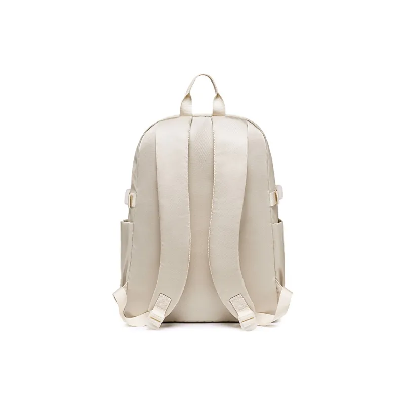 HLA Panda Wowo Series Polyester Backpack Laptop Bag Travel Bag Backpack Medium Size Unisex Khaki-2