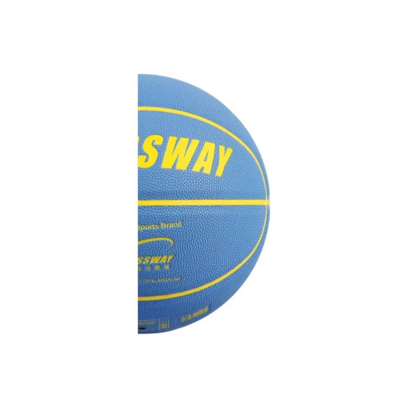 CROSSWAY PU Basketball Blue Yellow Size 5 Training Unisex-4
