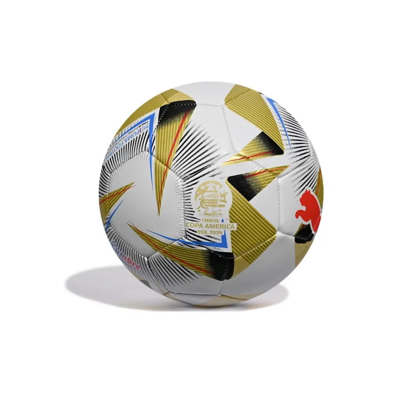 PUMA Size 5 Soccer Unisex White Gold-2