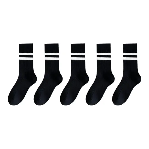 MIIOW Mid Calf Socks Women's 5 Pack