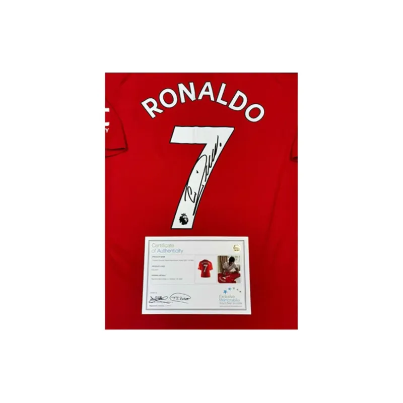 Yi Shot Cristiano Ronaldo Autograph Jersey EM Certificate Included-3
