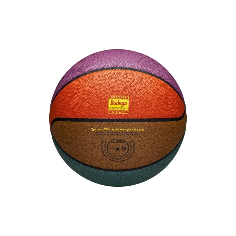 Wilson Size 7 Indoor Outdoor Universal Basketball Synthetic Leather Brown Orange Purple-4