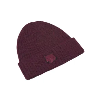 Maison Kitsune Bold Fox Head Patch Knitted Beanie