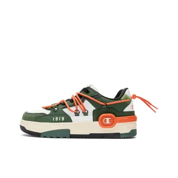 Champion Essentials Collection Bumper V1 Low Top Skateboard Shoes Men's Green Orange