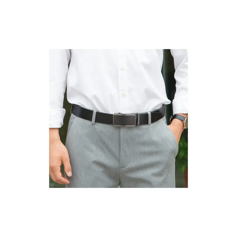 Cows Reign Single Layer Top Grain Cow Leather Leather Belts Men's 3.4CM-4