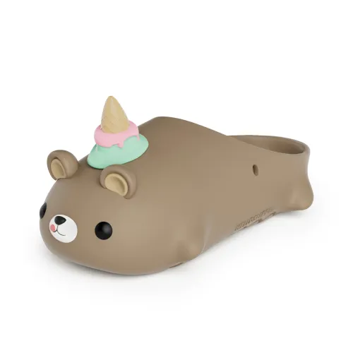 HelloSlippers Animal Total Mobilization Animore Ice Cream Bear Closed Toe Slippers Unisex