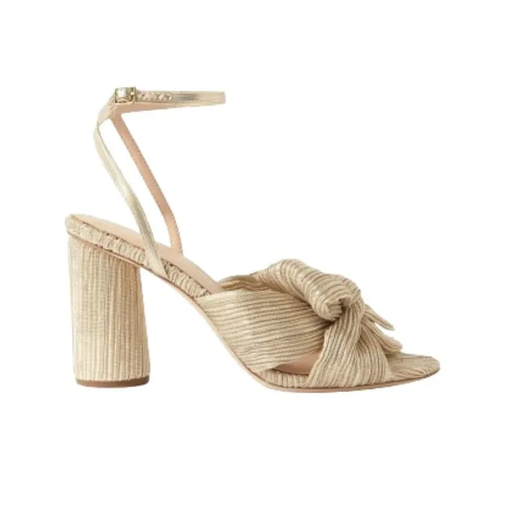 Loeffler Randall Camellia Pleated Knot 90mm Sandals-1