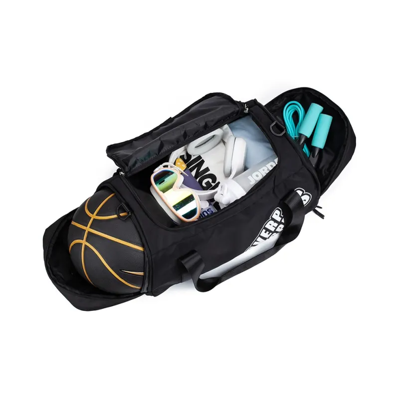 LOVERPUSS Fabric Gym Bag Unisex Cool Black-3