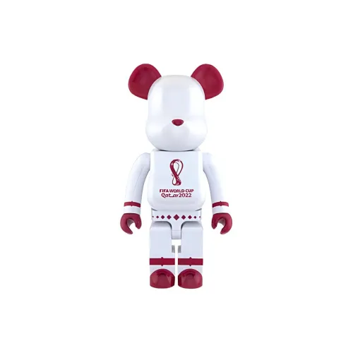 Bearbrick X FIFA World Cup Qatar 2022 1000% White Chrome