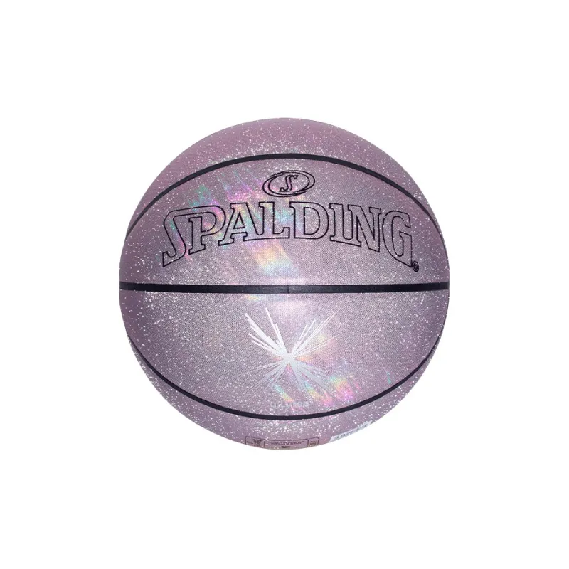 SPALDING Trend Series PU Basketball Silver Pink Size 7 Ball Training Unisex-2