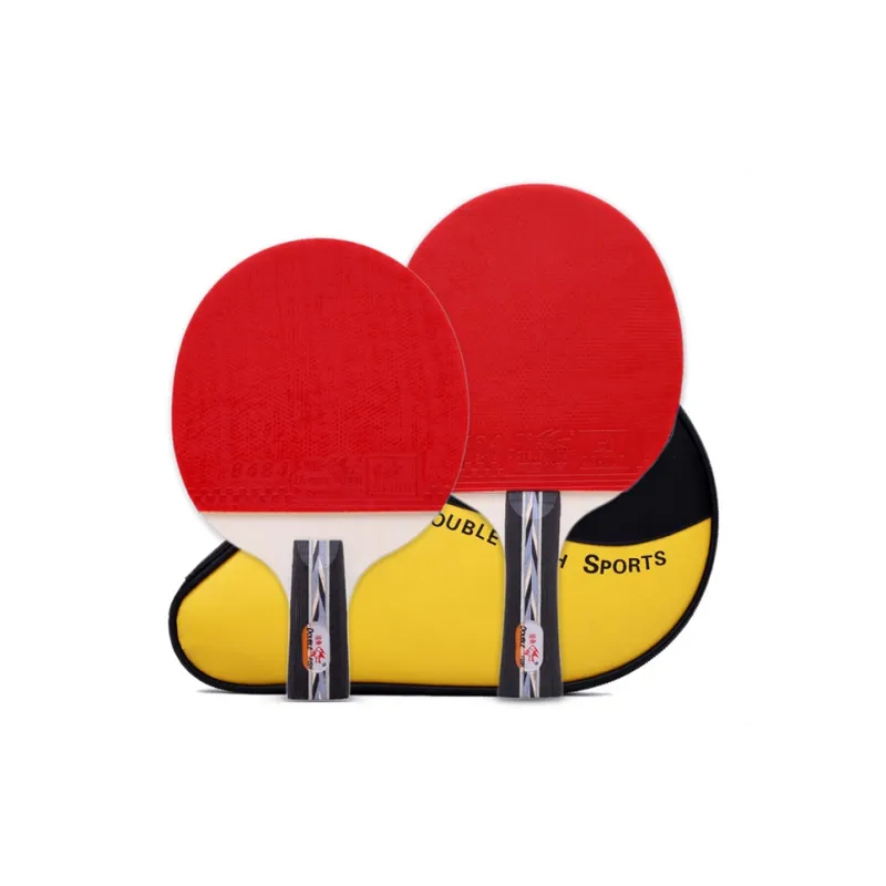 DOUBLEFISH Ping Pong Paddles Unisex Pure Wood Red/Black-2