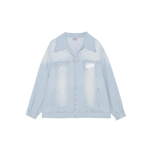 Omont Denim Jackets Women's Sky Blue