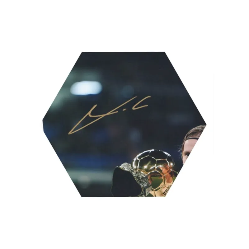 Three For Real Madrid Team Luka Modrić Signed Photo With SA Certificate Framed And Mounted-4