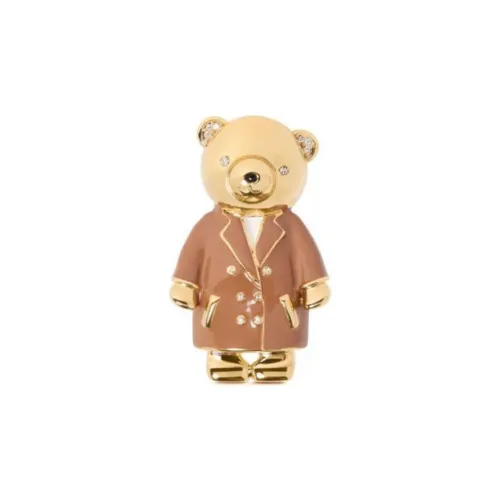MaxMara Embellished Logo Engraved Brooch
