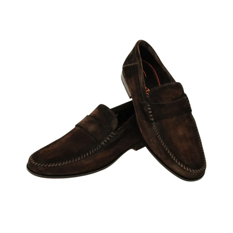 Santoni Benito Loafers Men's Dark Brown-4