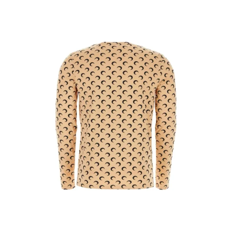 Marine Serre Moon Printed Long Sleeved T Shirt-1