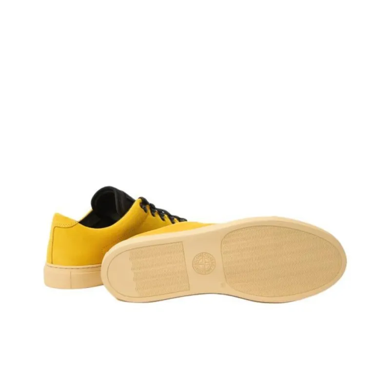 STONE ISLAND Low Top Skateboard Shoes Men's Yellow-5