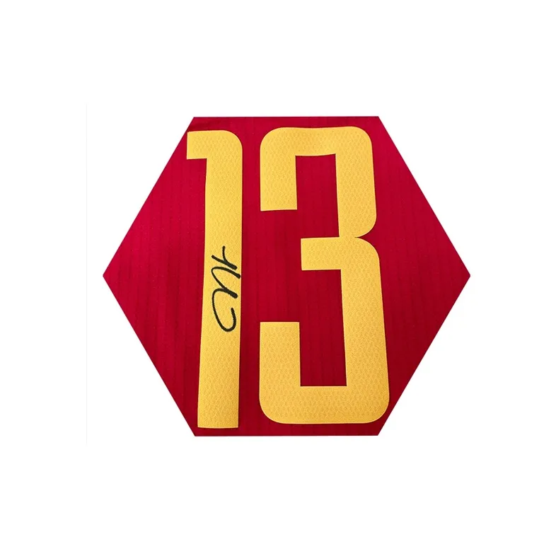 Three For Rocket Size 13 Harden Short Sleeved Basketball Apparel, Framed, Includes Certificate-4