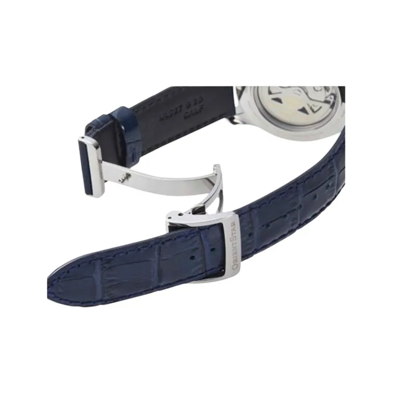 ORIENT STAR Automatic Mechanical Movement Cowhide Strap Watch 39.3mm Men's Watches Cut-Out Dial-3