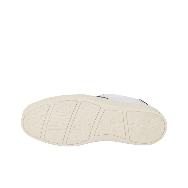 Santoni Donni Low Top Skateboard Shoes Men's White-4