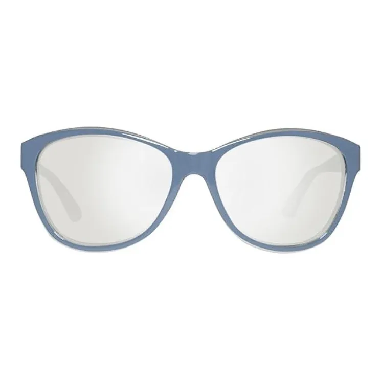 GUESS Plastic Irregular Shape Sunglasses Women's Blue-1
