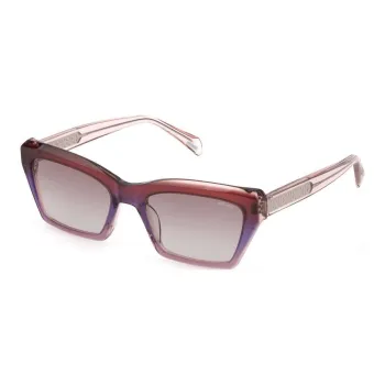 Police Acetate Butterfly Sunglasses Women's Red