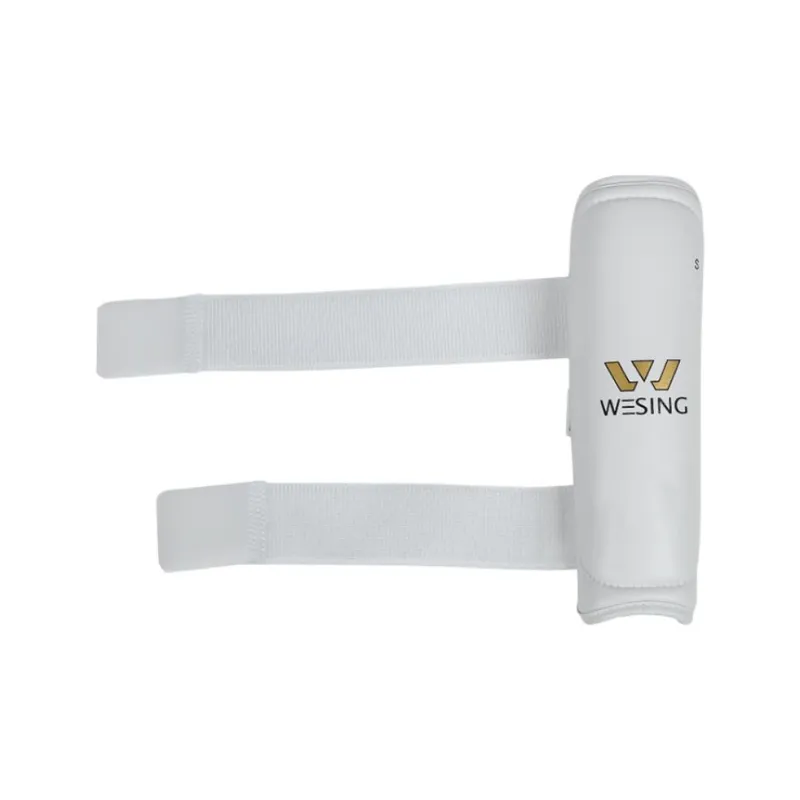 WESING Taekwondo Equipment Leather Fabric, Foam Liner, Neoprene Lining White-2