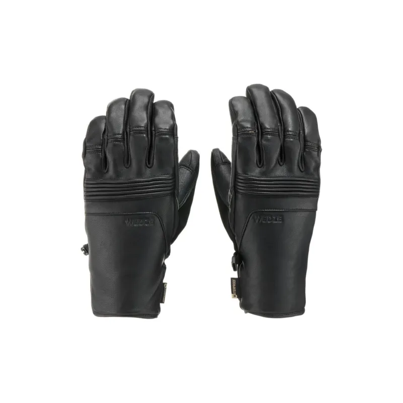 DECATHLON Ski Gloves Leather With Micro Waterproof Outer Material Adjustable Gloves Unisex-3