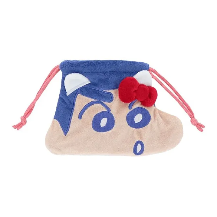 Sanrio Crayon Shin Chan Collaboration Polyester Wallet Unisex Blue-0