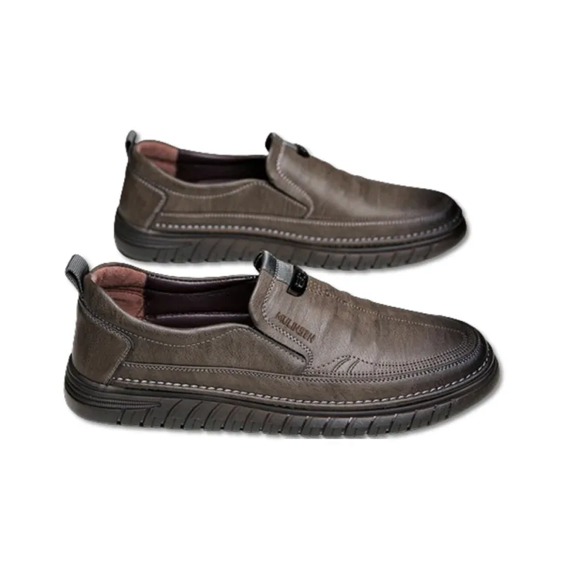 Mulinsen Men's Casual Shoes Men Low Top Khaki-6