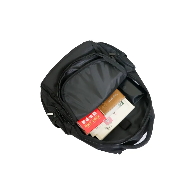 SUISSEWIN Nylon Backpack Regular Unisex Black-6