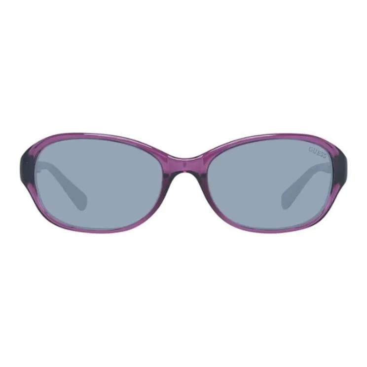GUESS Injection Molded Oval Sunglasses Women's Purple-1