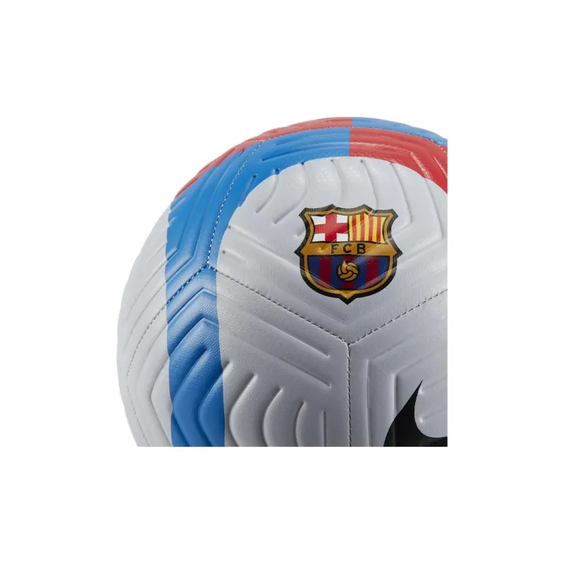 Nike Size 5 Soccer Rubber Machine Stitched Soccer Ball Unisex Blue White Red-3