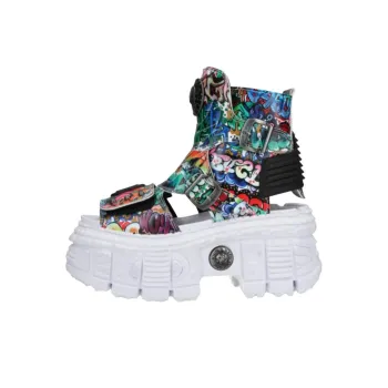 NEW ROCK High-Top Casual Shoes Unisex Multicolor