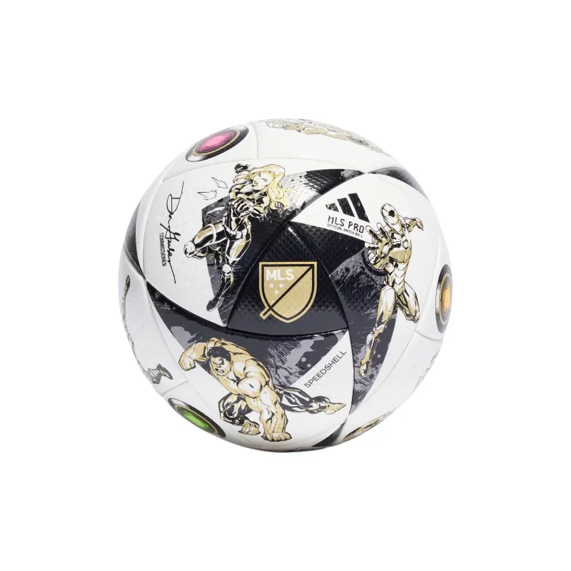 Adidas Match Ball Soccer Seamless Thermal-bonding Unisex Black White Metallic Iron Gray Gold-1