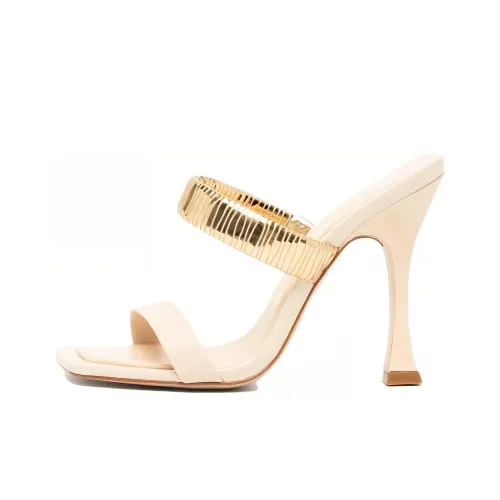 Schutz Slide Slippers Women's Ivory