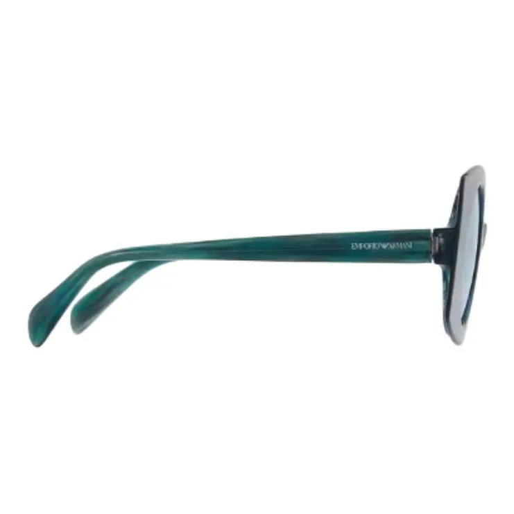 EMPORIO ARMANI Acetate Oval Sunglasses Women's Blue-2