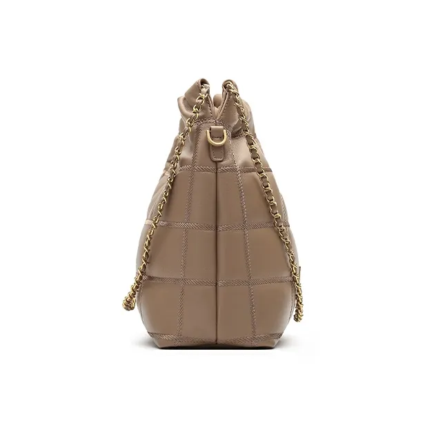 Montagut Sheepskin Shoulder Bag, Chain Bag, Underarm Hobo Bag Regular Women's Stone Gray/Acorn/Ice Coffee/Lilac-14