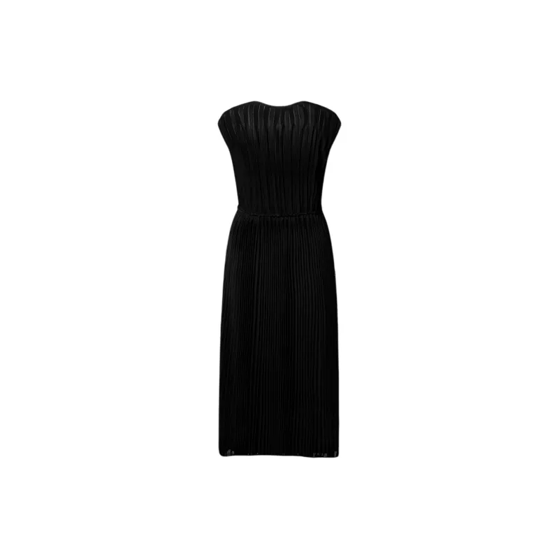 LOUIS VUITTON Pleated Silk Dress-1