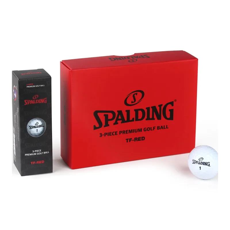 SPALDING TF Collection Triple Layer Golf Ball Synthetic Rubber Unisex White 12 Pcs-4